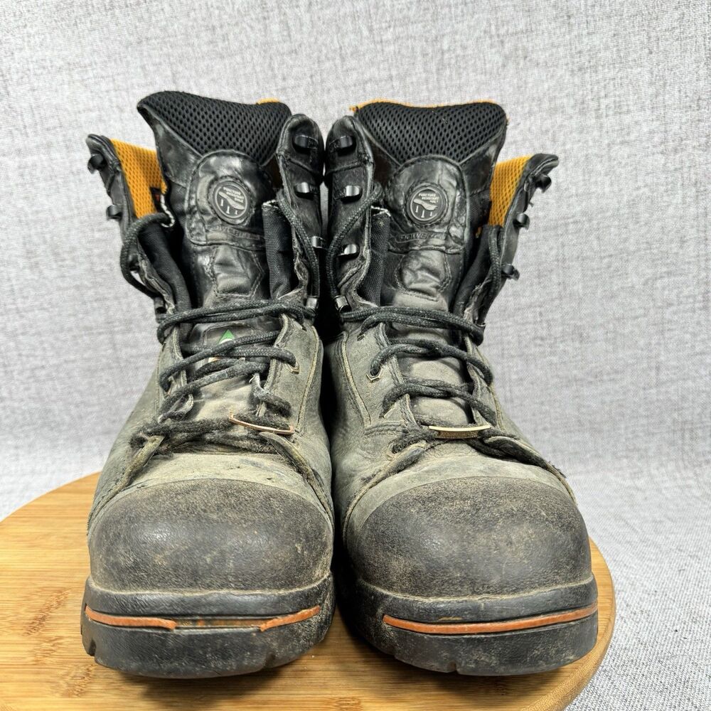 Timberland Pro Endurance Boots Men's 12 M Steel Toe Leather Work - Picture 3 of 11